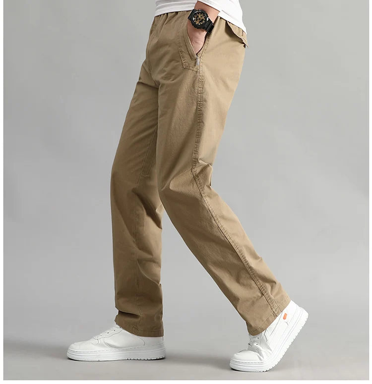 Men's Cargo Pants Summer Spring Cotton Workwear Large Size 6XL Casual Climbing Joggers Sweatpants Hombre Autumn Work Trousers