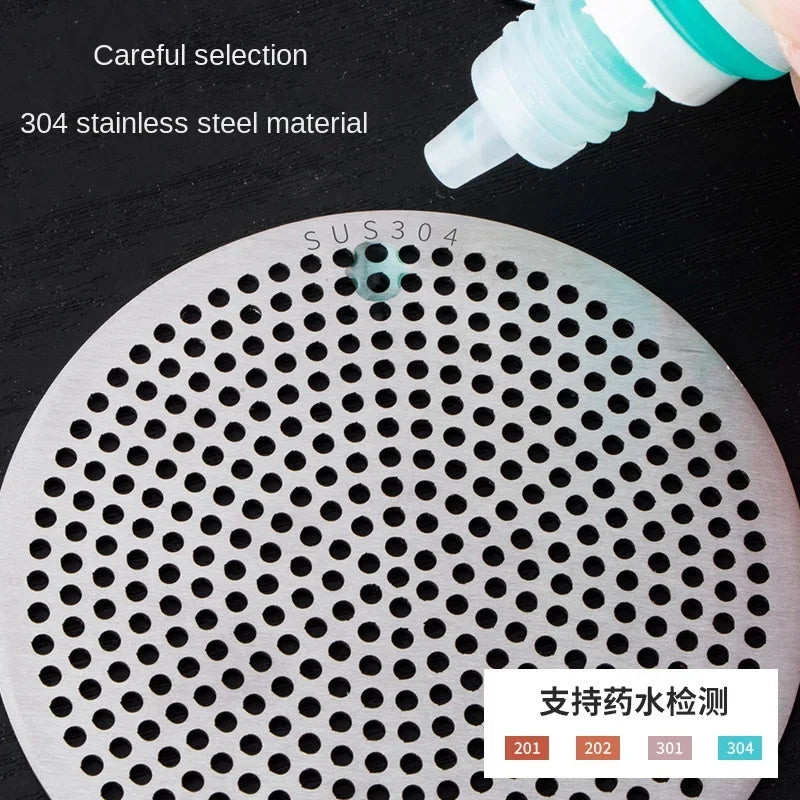 Drain Cover Bathroom Tool 304 Stainless Bathroom Accessories Sink Strainer Drains Cover Floor Drain Pad Hair Filter