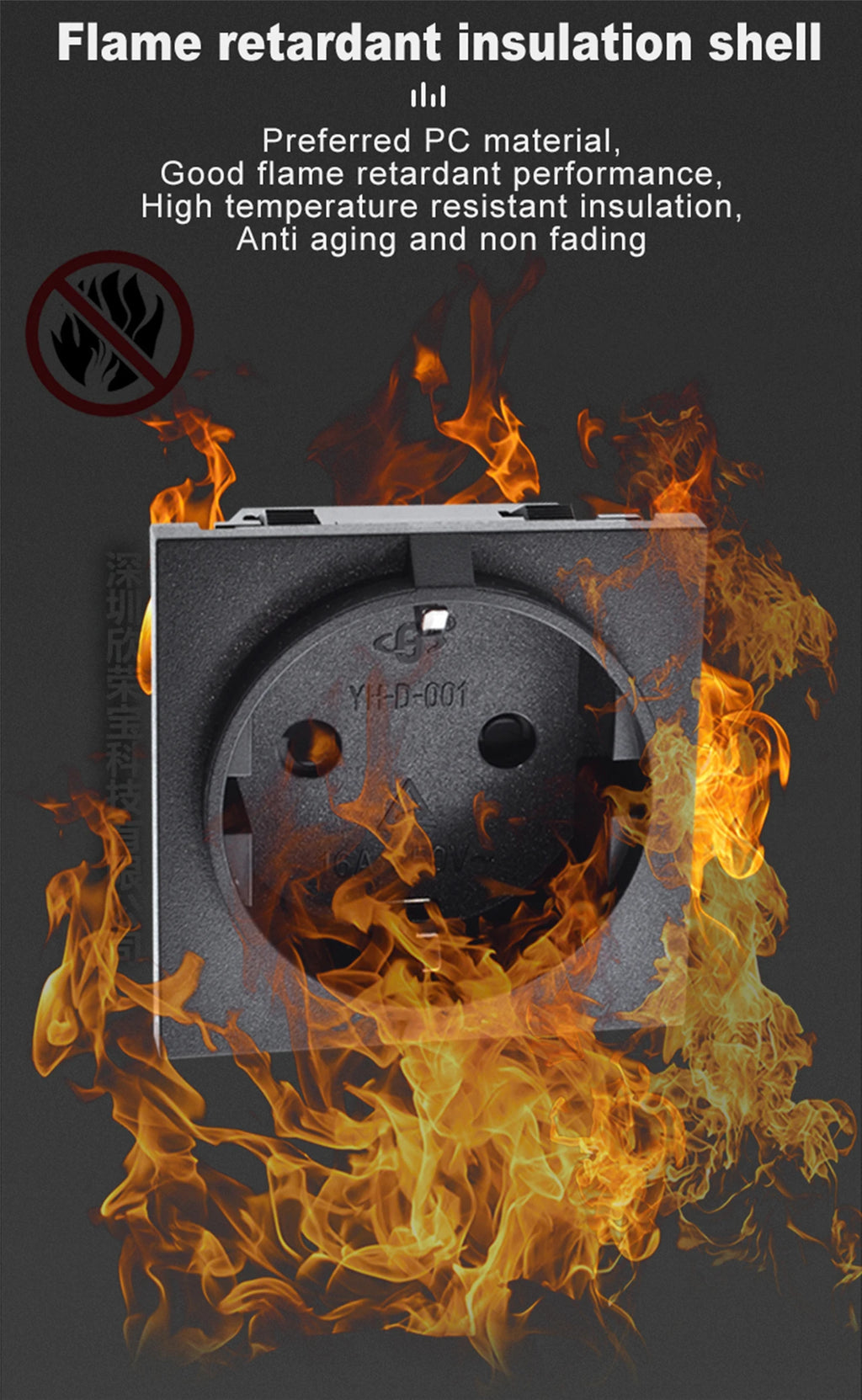 Europe socket embedded industrial outlet Inverter output socket EU universal electrical Russia,South Korea AC power connector16A