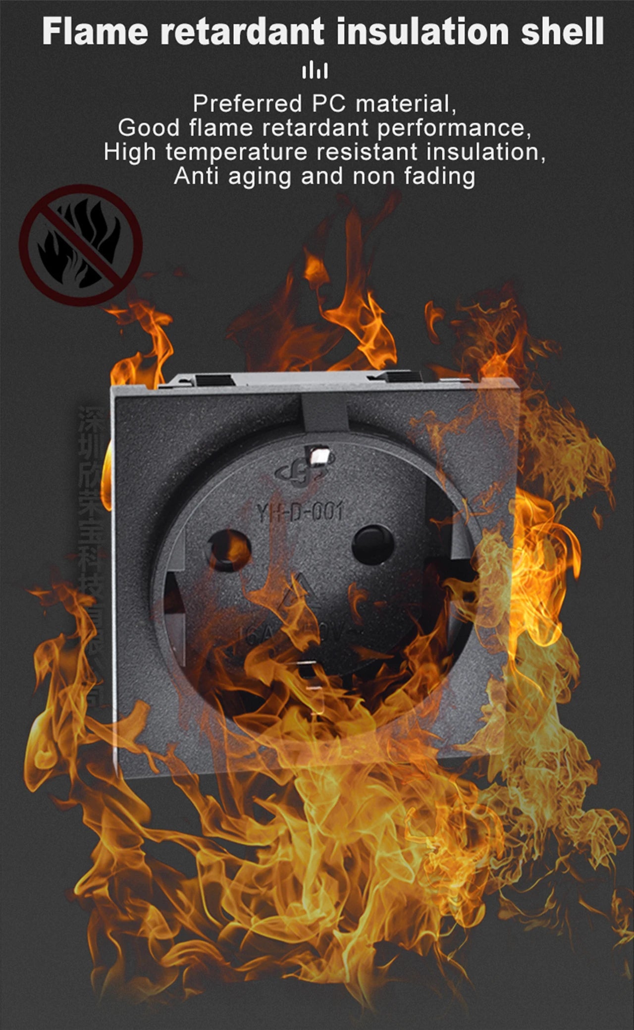 Europe socket embedded industrial outlet Inverter output socket EU universal electrical Russia,South Korea AC power connector16A