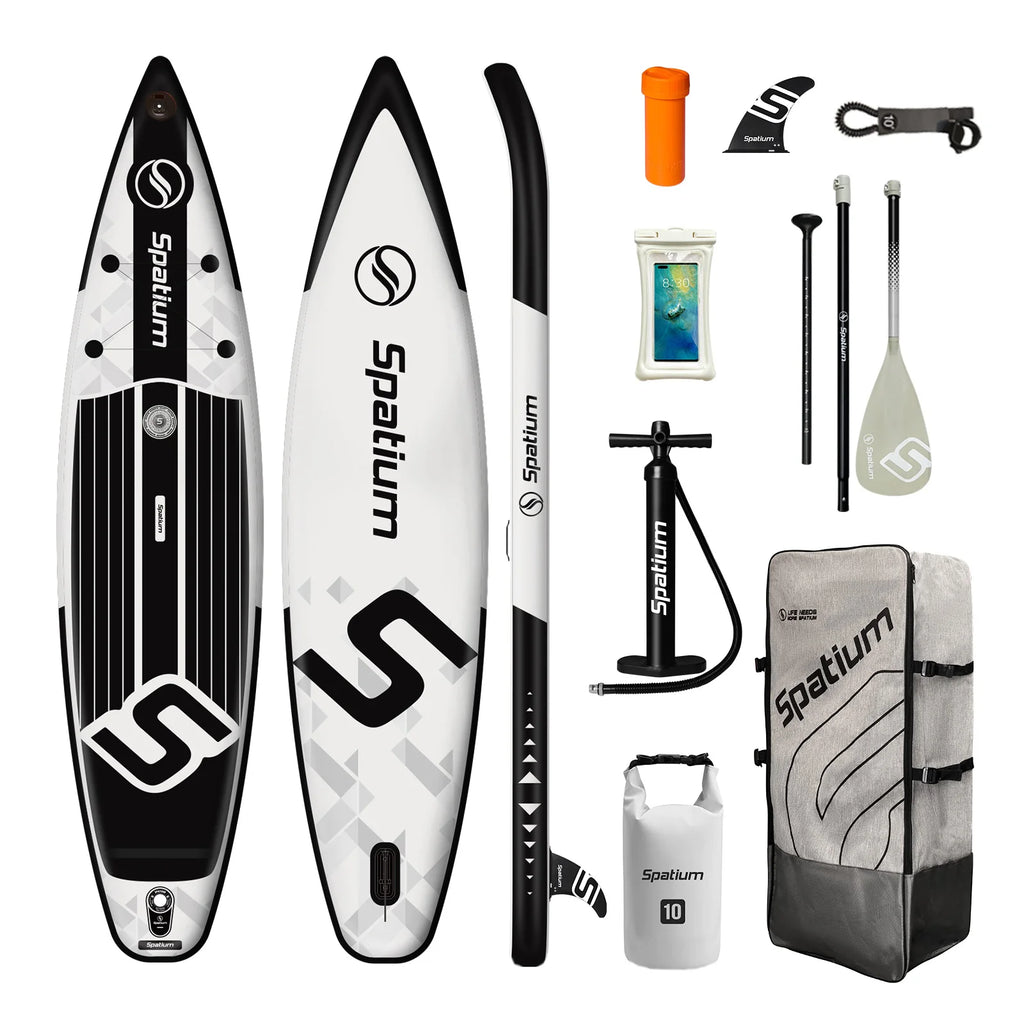 Spatium Inflatable Paddle Board Touring Portable Water Sports Air Inflatable Anti-Skid Surfing Board Equipped With Backpack