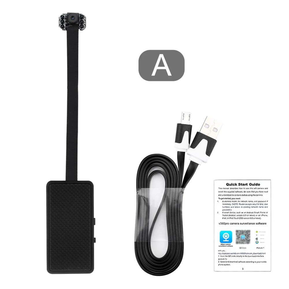 HD 1080P DIY Mini Camera Portable Wireless Module Night Vision WiFi Cam Motion Detection Camcorder Loop Recording Remote View