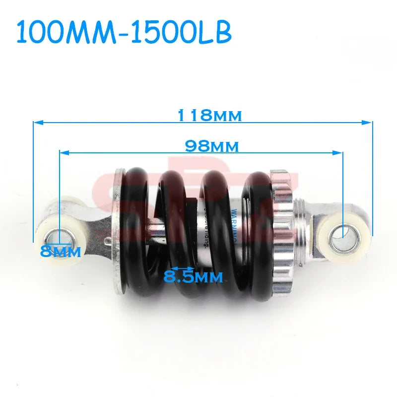Electric Bike 90-215mm 400-2000lbs Suitable for 47cc49CC Bicycle Mini Motorcycle Spring Shock Absorber Suspension Shock Absorber