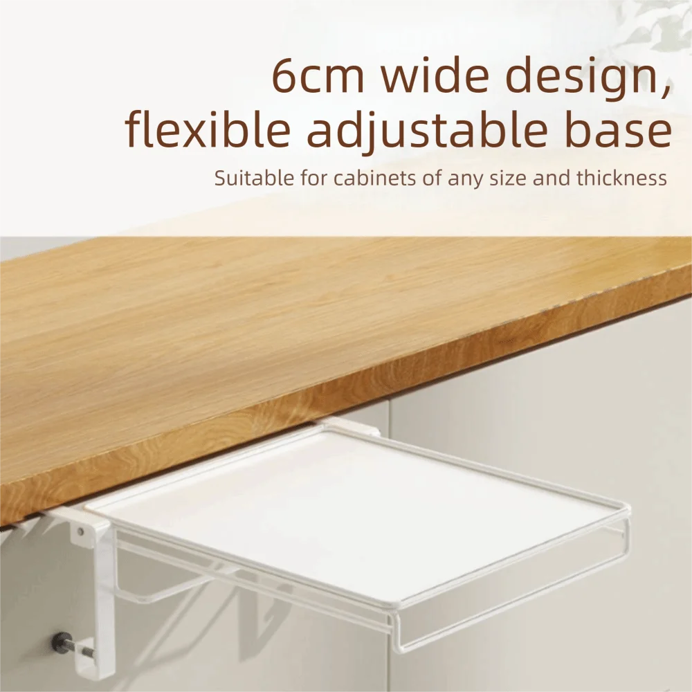 Foldable Design Cabinet Door Storage Rack With Towel Rack Countertop Cabinet Kitchen Shelf Door Mounted Storage Organizer
