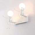 Modern LED  Wall Lamp Nordic Cartoon Doll Wall Lights  American Creative Metal Robot Sconce for Kids Baby Room Living Bedroom