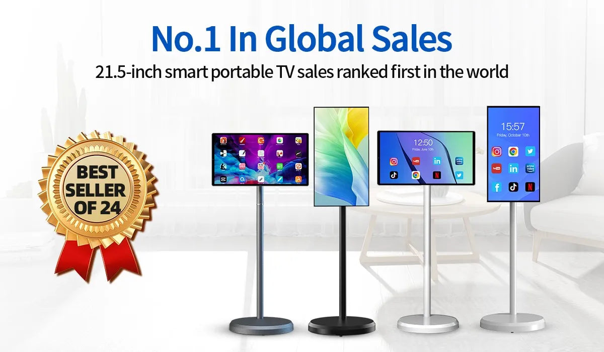 Wholesale Price 21.5 Inch Internet Tv Build In 5 Hours Battery Interactive Smart Led Tv Smart Tv With Ips Touch Screen