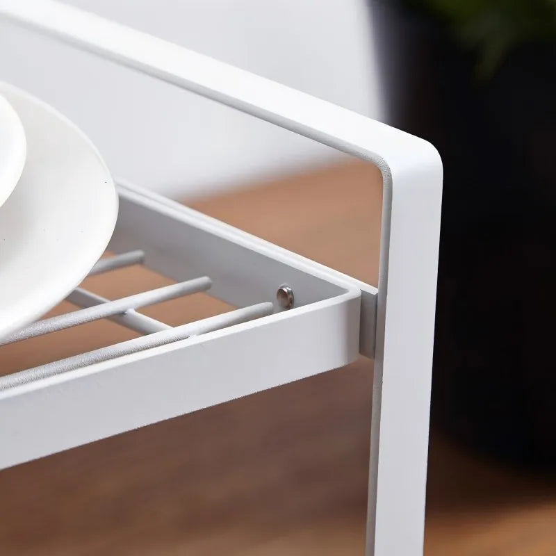 Kitchen Utensils Storage Rack Cabinet Plates Dishes Kitchenware Shelf Drainer Organizer Over Sink Cutlery Tableware Drying Rack