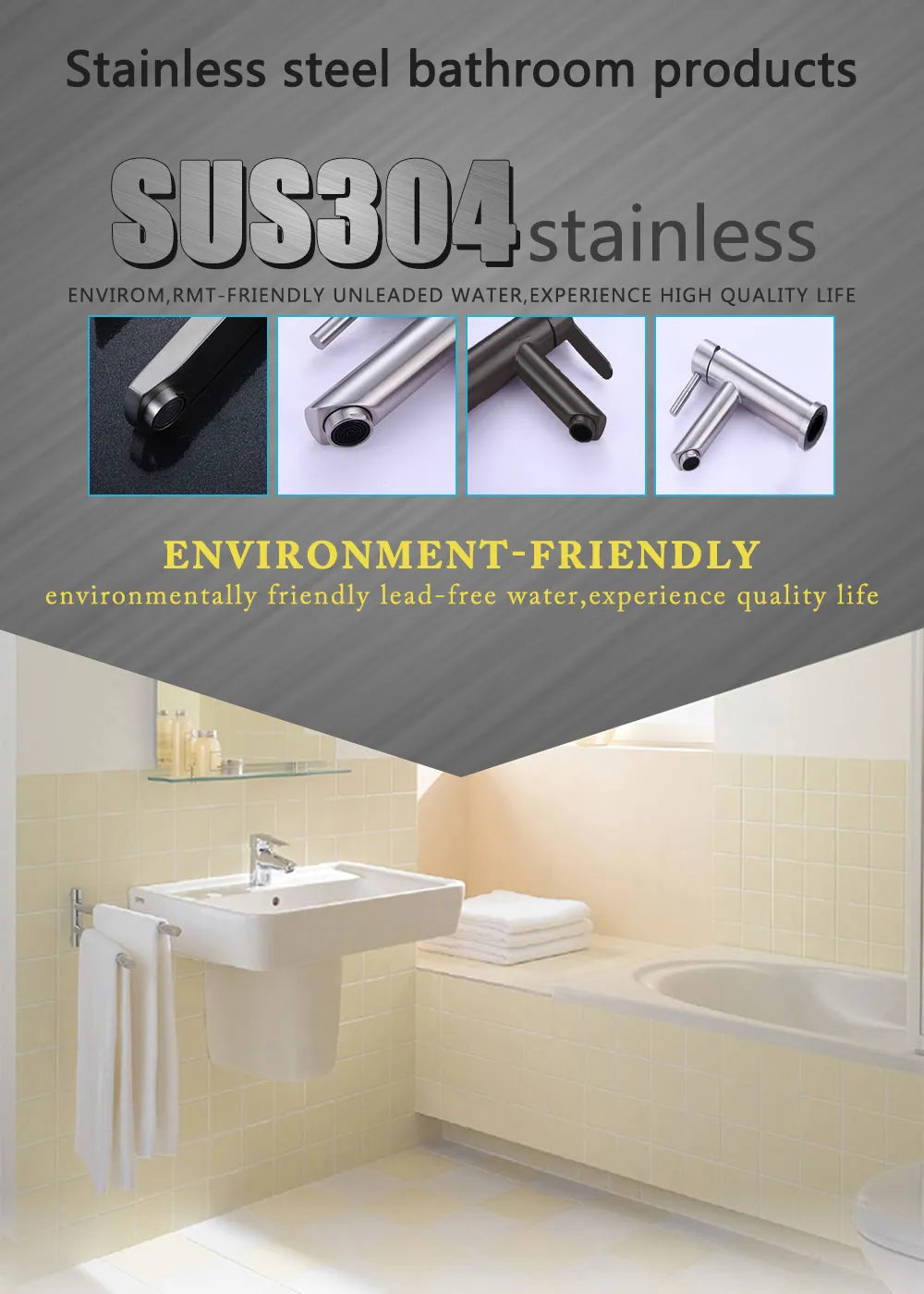 Bathroom Faucets Hot and Cold Mixer Faucets Vanity Bathroom Kitchen Deck Mounted Bathroom Sink Faucets（hose not include）