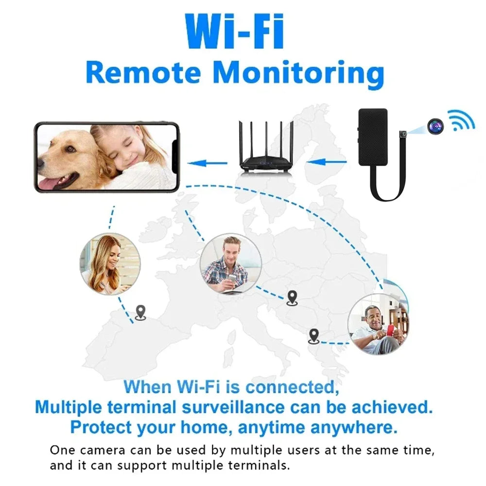 HD 1080P WiFi Camera DIY Small Camera Mini Cam Infrared Night Vision Motion Detection Support Remote View P2P Micro Webcam