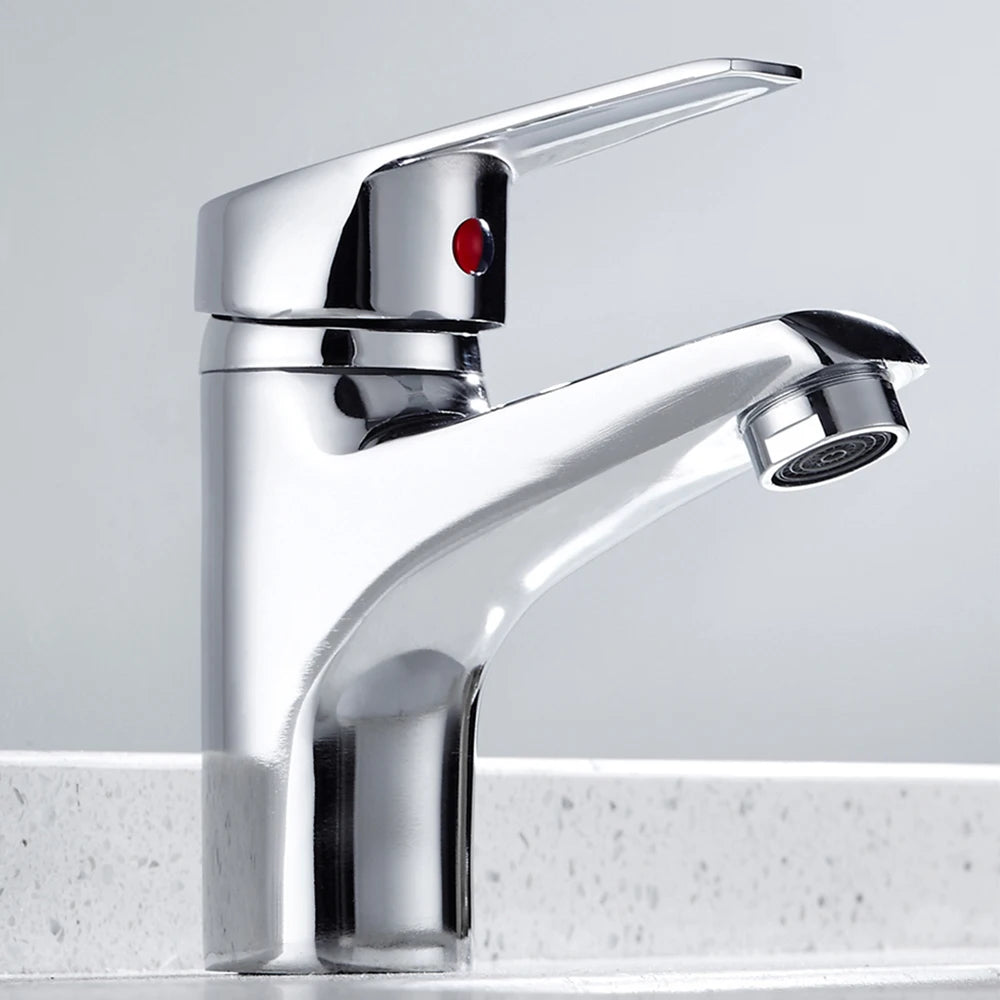 Bathroom Faucets Hot and Cold Mixer Faucets Vanity Bathroom Kitchen Deck Mounted Bathroom Single Lever Sink Faucets Dropshipping