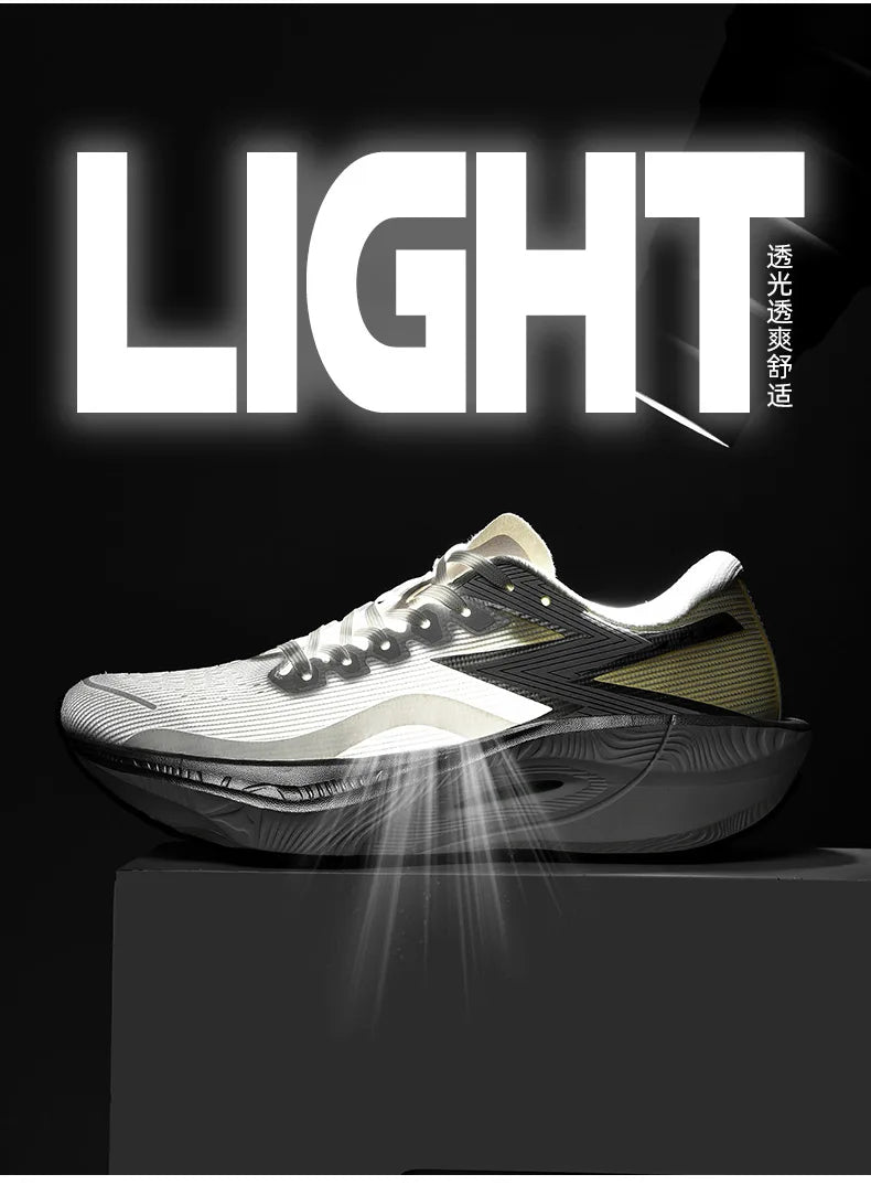 Carbon Plate Air Cushion Men Sports Running Shoes Marathon Breathable Lightweight Women's Comfortable Athletic Nonskid Sneakers