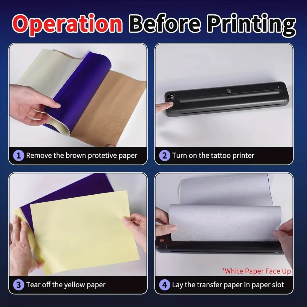 Professional Tattoo Transfer Machine For Ios/Android/Pc Thermal Printing Free Printing Paper Professional Beginner