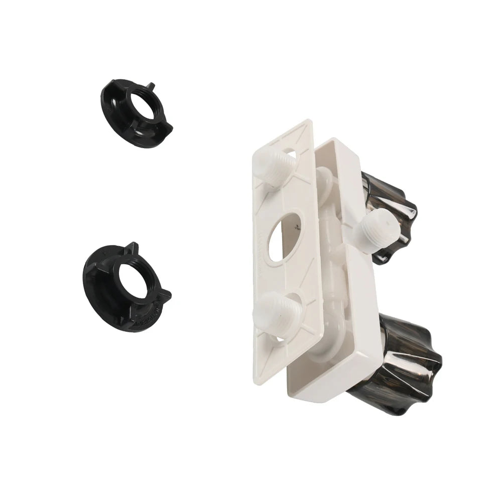 4 Inch RV Camper Faucet Mixing Valve Hot and Cold Bathroom Shower Switch with Water Supply Motorhome Travel Trailers B09JZGH72T