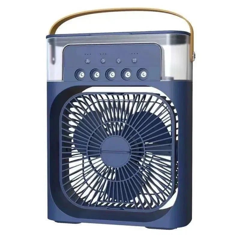 Fan Portable Air Cooler Conditioner Humidifier with Water Tank Quite Mist Water Spray Fan for Home Room Camping Car Office