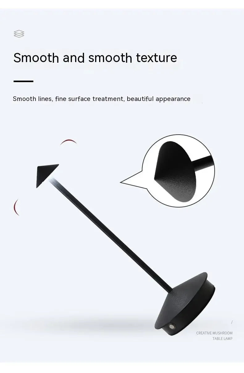 Rechargeable Table Lamp Creative Dining Touch Led Hotel Coffee Pina Pro Table Lamp Lampada Bedside Lamp Decorative Desk Lamp