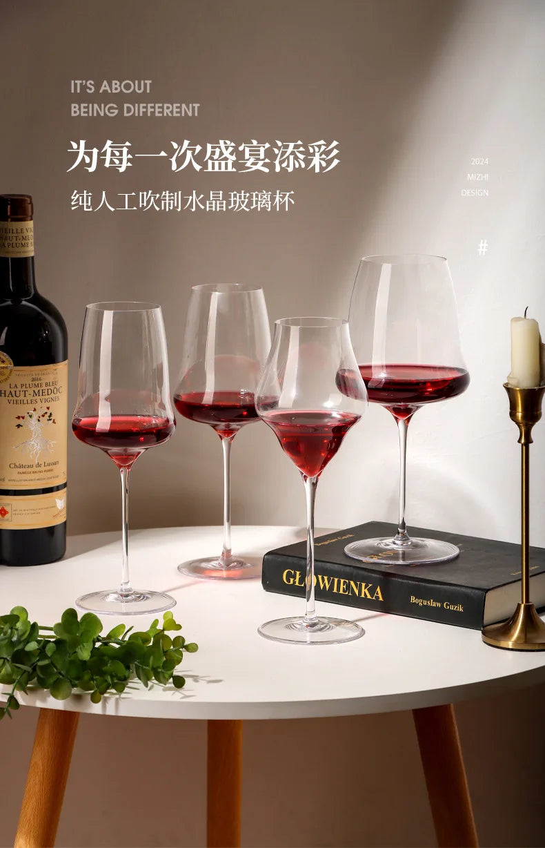 Transparent Thin Cloud Red Wine Glasses Goblets Light Luxury Crystal Glasses Burgundy Wine Glasses Champagne Glasses Thin Stems
