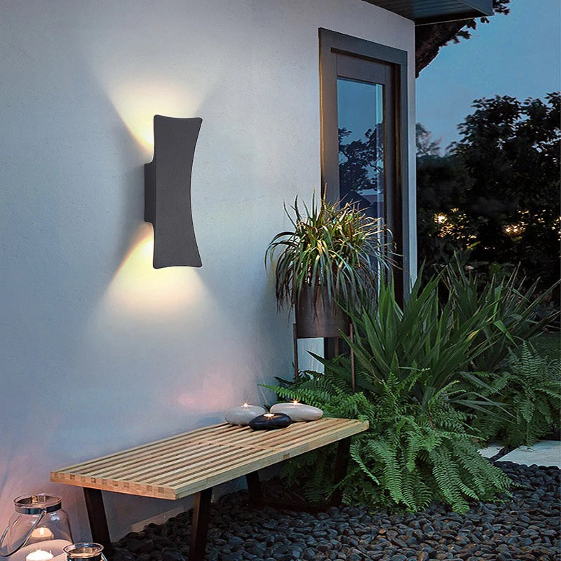 LED Wall Lamp Indoor and Outdoor IP65 Waterproof White/black Modern Minimalist Aluminum Home Light Porch Garden Light AC85-265V
