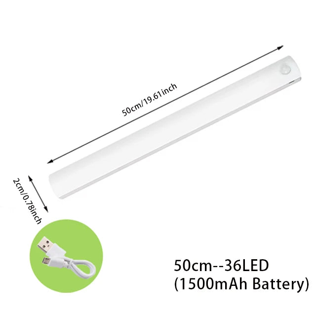 Night Light Motion Sensor Lights USB LED Wireless Under Cabinet Light For Kitchen Cabinet Bedroom Wardrobe Interior night lights