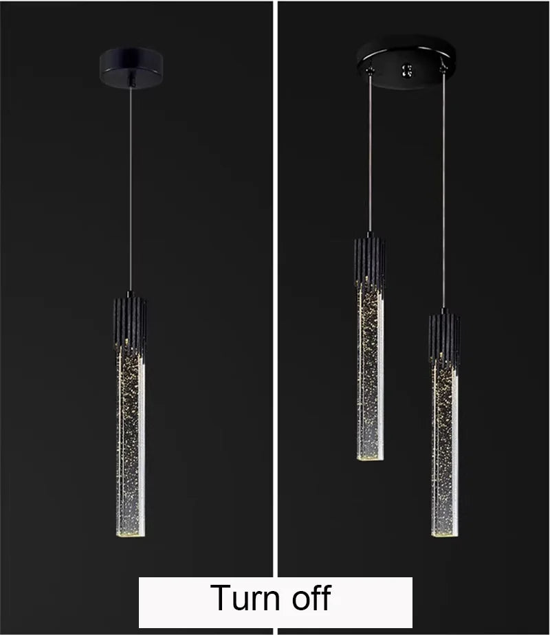 Modern Pendant Light Fixtures Crystal Led Bar Hanging Bedside Lamps Living Room Bedroom Indoor Lighting Creative Home Decor Bar