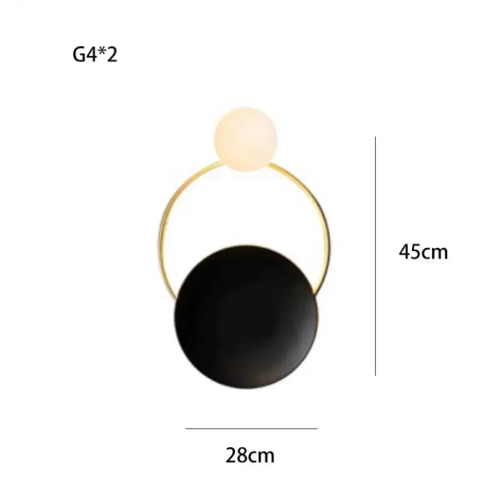 Nordic Modern Light Luxury Marble Wall Lamp Bedroom Background Led Lighting Decoration Creativity Mirror Aisle Sconce Indoor