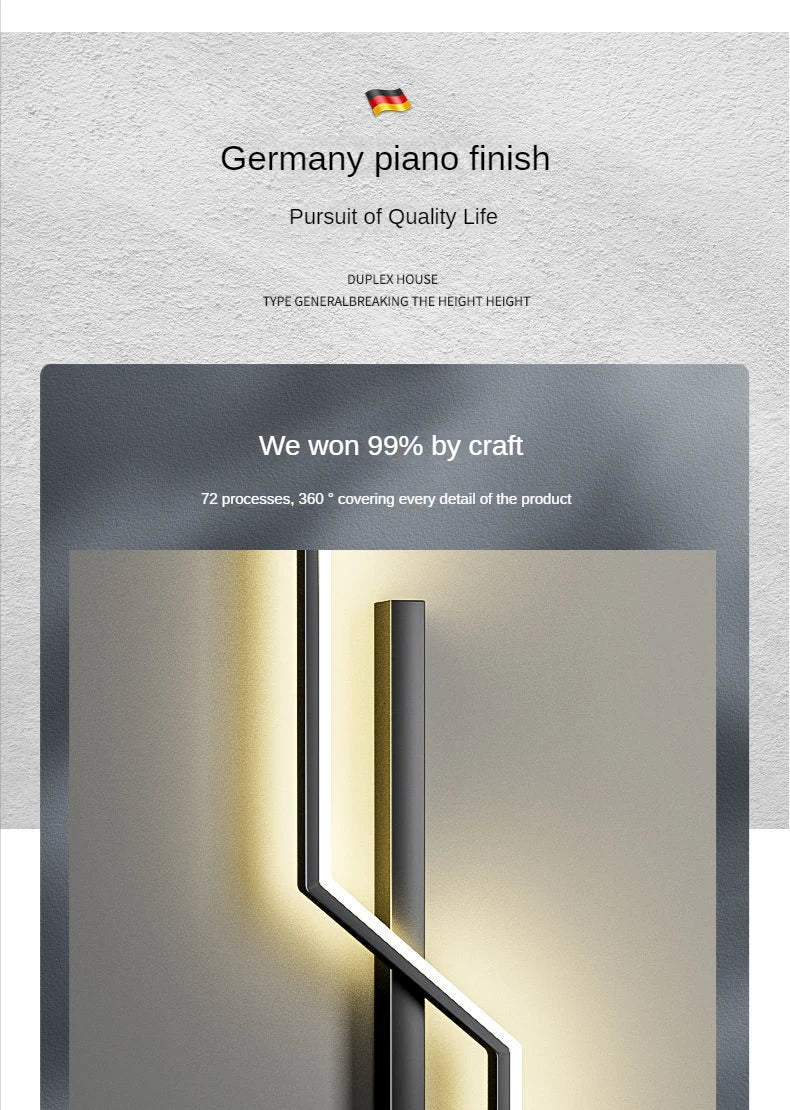 Modern Minimalist LED Wall Lamps - Bedside Interior Lighting for Living Room Bedroom Stairs - TV Backlight Wall Decor Lights