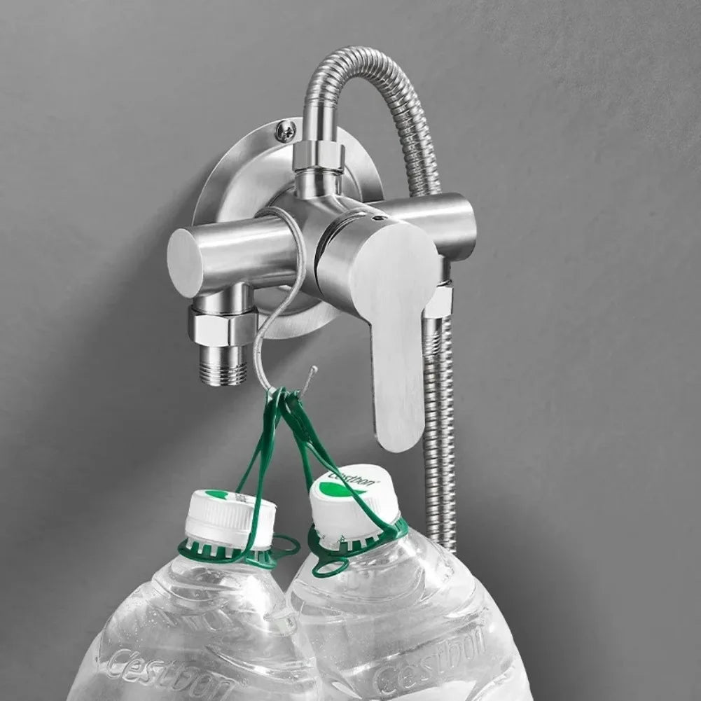 Toilet Shower Mixer Tap Hot and Cold Switch Shower Faucet 304 Stainless Steel Bathroom Accessries Hot & Cold Shower Accessories