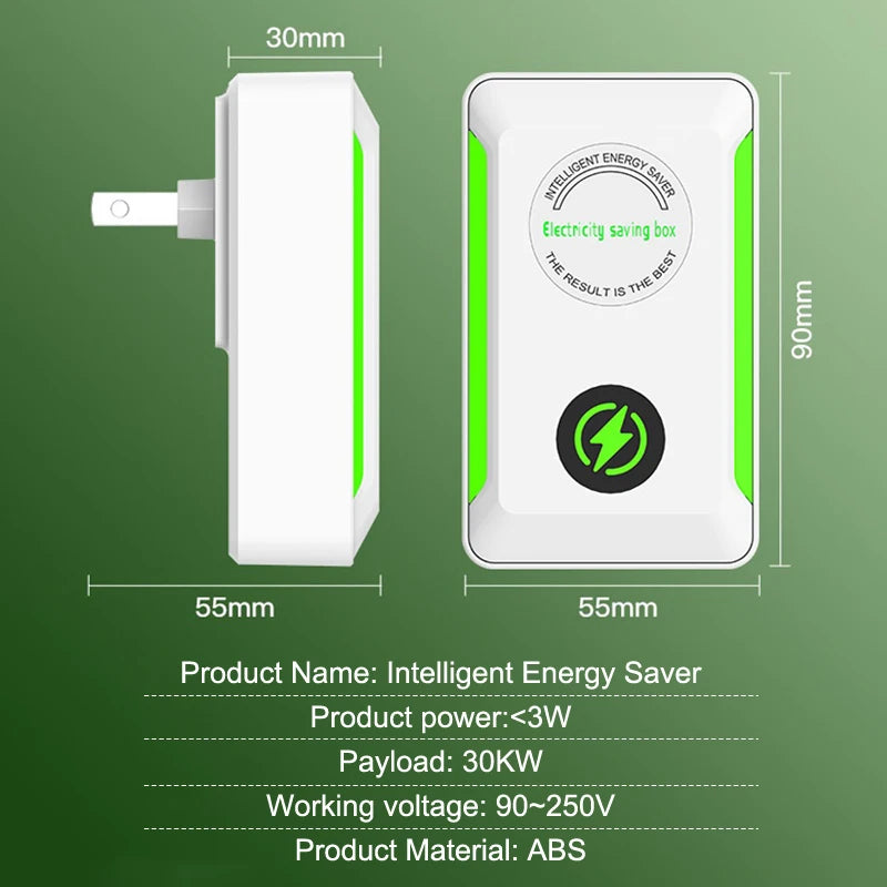 Electric Energy Saver Smart Power Saver Portable Electricity Saving Box US/EU Plug Socket Adapter For Cost Reducing Office Home