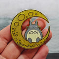 High-quality enamel brooch, cute moon cat brooch, suitable for backpacks, clothes, blog decorations, and holiday small gifts