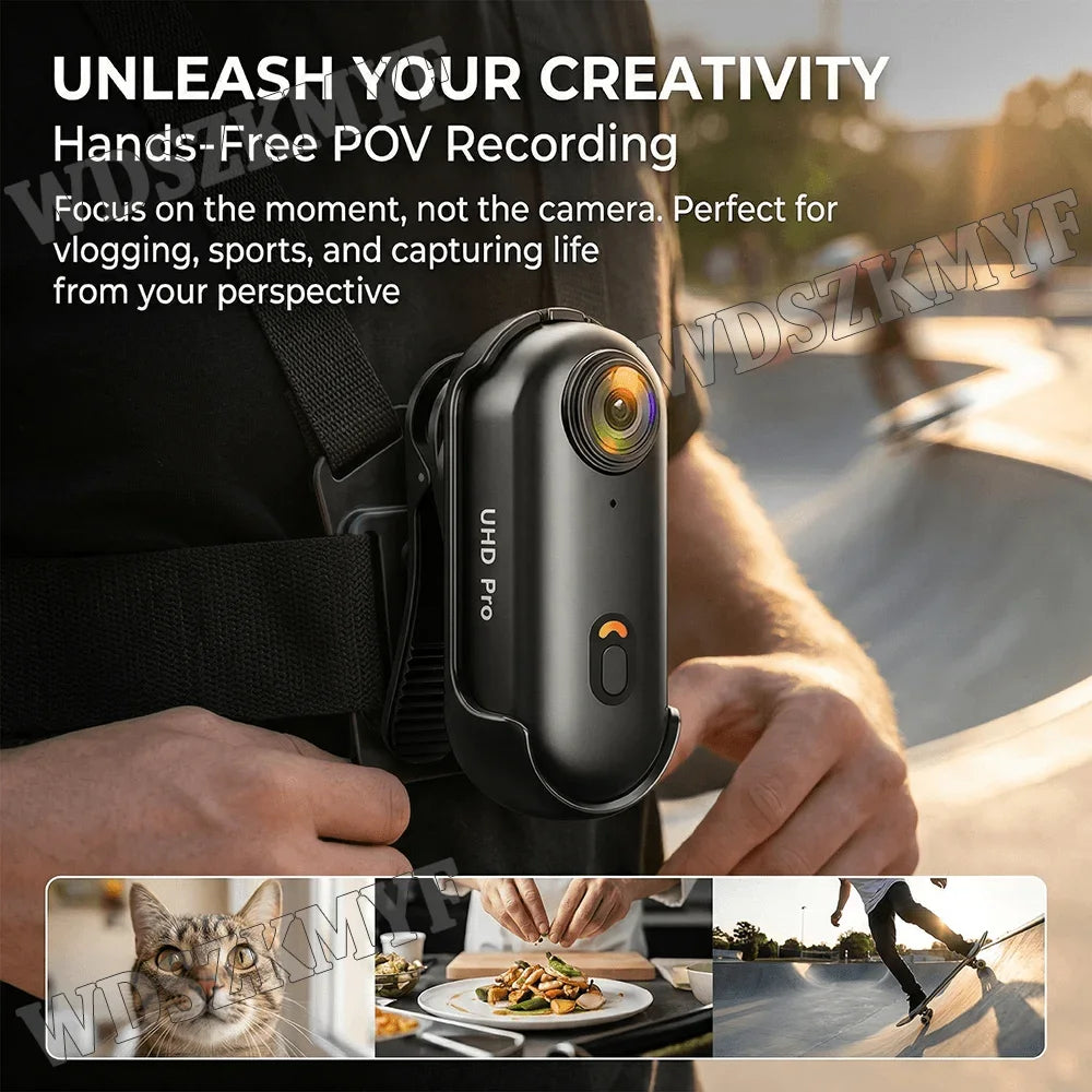 4K HD Motorcycle Mini Recorder Finger WIFI Action Camera Lightweight POV Motorcycle Road Sport Cam Bicycle Vlog Pet Body Camera