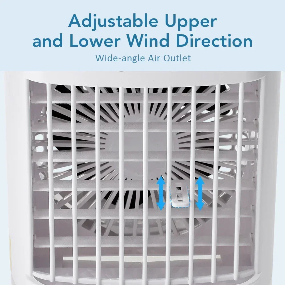 Desktop Air Conditioner Fan Small Air Cooling Machine Small Air Conditioner Household Water Cooling Summer Dormitory Artifac Car