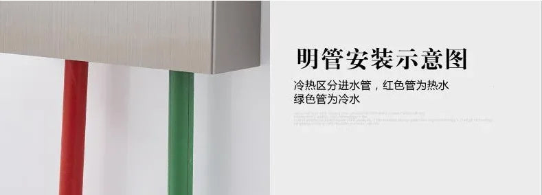 Stainless steel intelligent constant temperature wall-mounted integrated shower screen Shower temperature display shower set sho