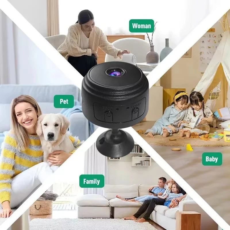 Mini WiFi 1080P Security Camera Wireless Monitoring Security Protection Remote Monitor Surveillance Camcorders For Infants Pets