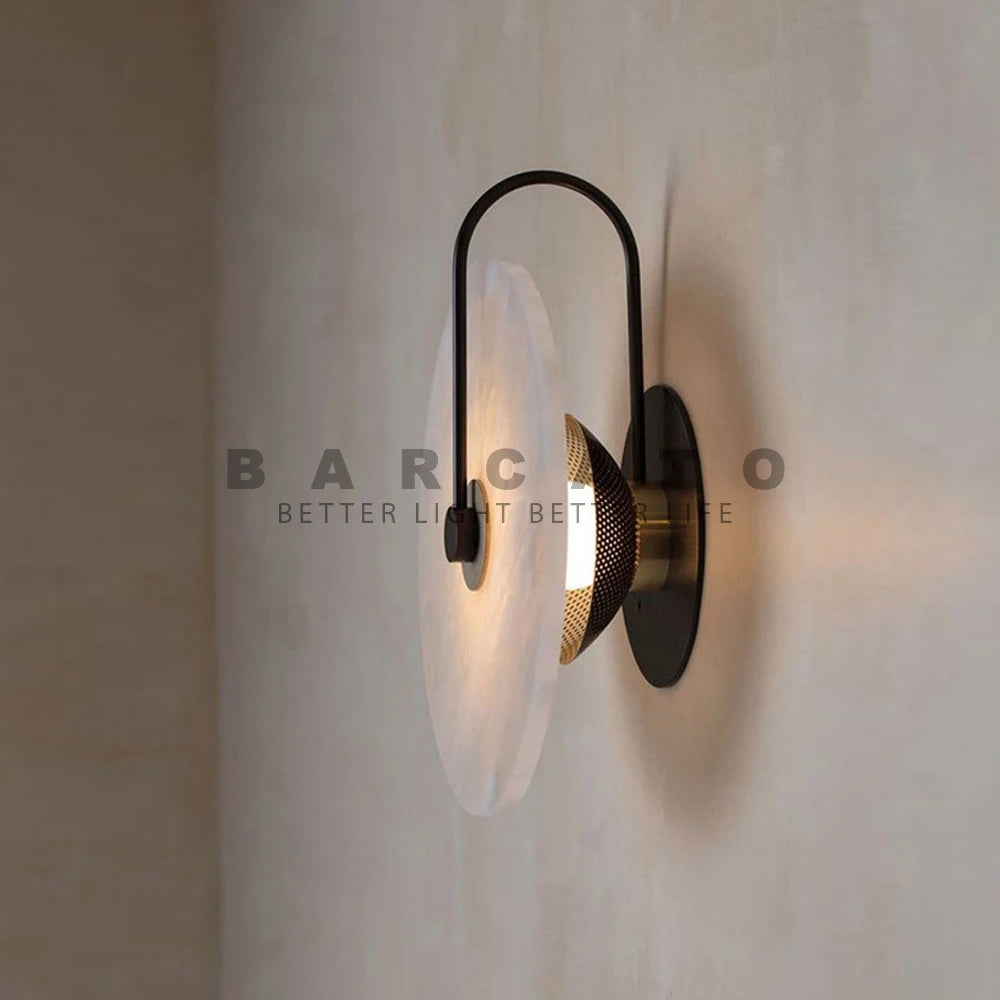 Modern Marble Led Wall Lamps Surface Mounted Led Wall Light Sconces Black Lighting Fixture Decoration Bedroom Foyer Loft Lamps