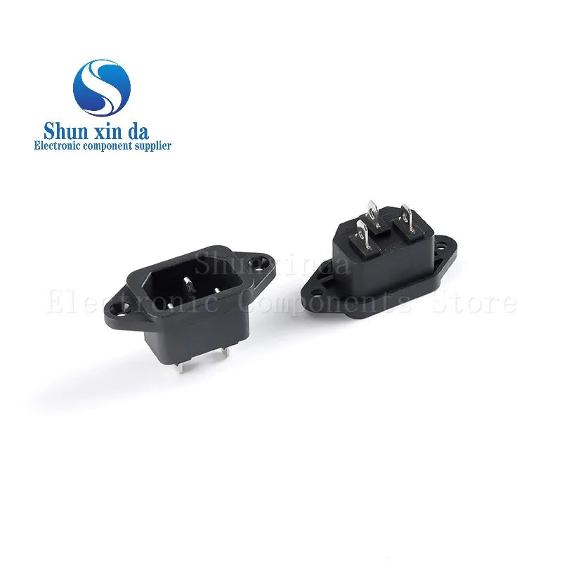 5PCS/Lot AC-04 AC Power Socket 250V 10A 3-pin With Ears For Electric Car Computer Power Socket