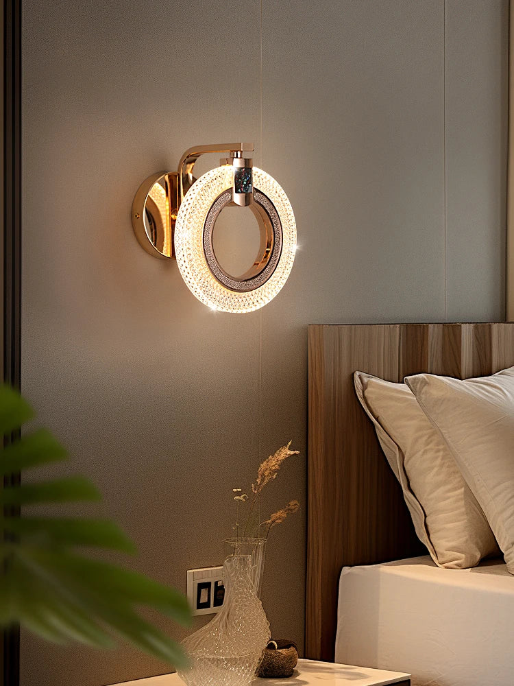 Light Luxury Led Wall Lamp Home Decoration Bedroom Bedside Lamp Living Room Hotel Dining Room Background Staircase Wall Lamp