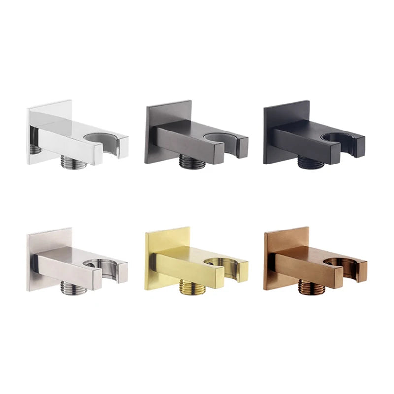 1Pcs Shower Head Holder Adjustable Wall Mounted Shower Holder Self-Adhesive Handheld Bracket Shower Head Accessories