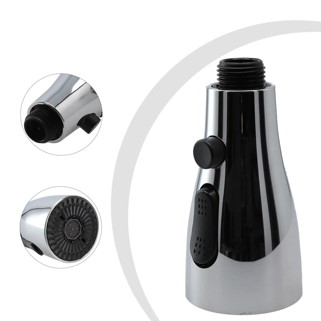 Faucet Sprayer Head Shower Nozzle Kitchen Sink Pull-out Faucet Kitchen Spare Replacement Tap Sprayer 3 Modes 1/2" Connection
