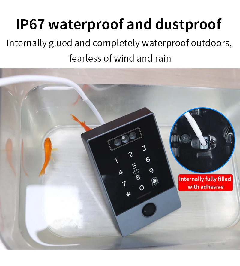 TTLOCK Smart Visual Intercom IP68 Waterproof IC Card Fingerprint WiFi Face Recognition Access Control Machine Home Security