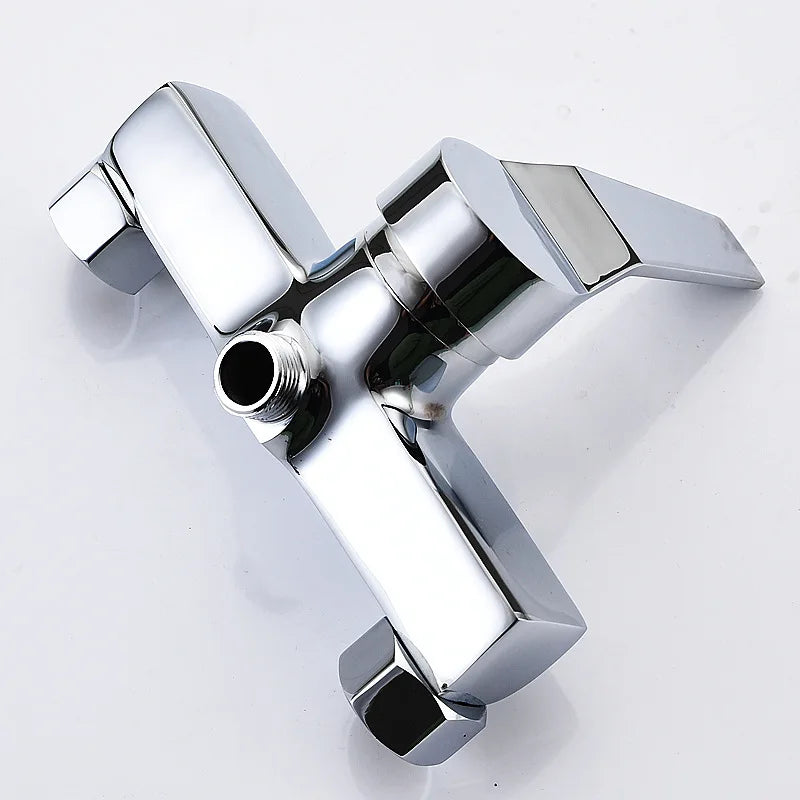 Brass Shower Faucet Mixer Valve Set with Shower Head and Hidden Switch for Bathroom Hot and Cold Water Tap  Bath
