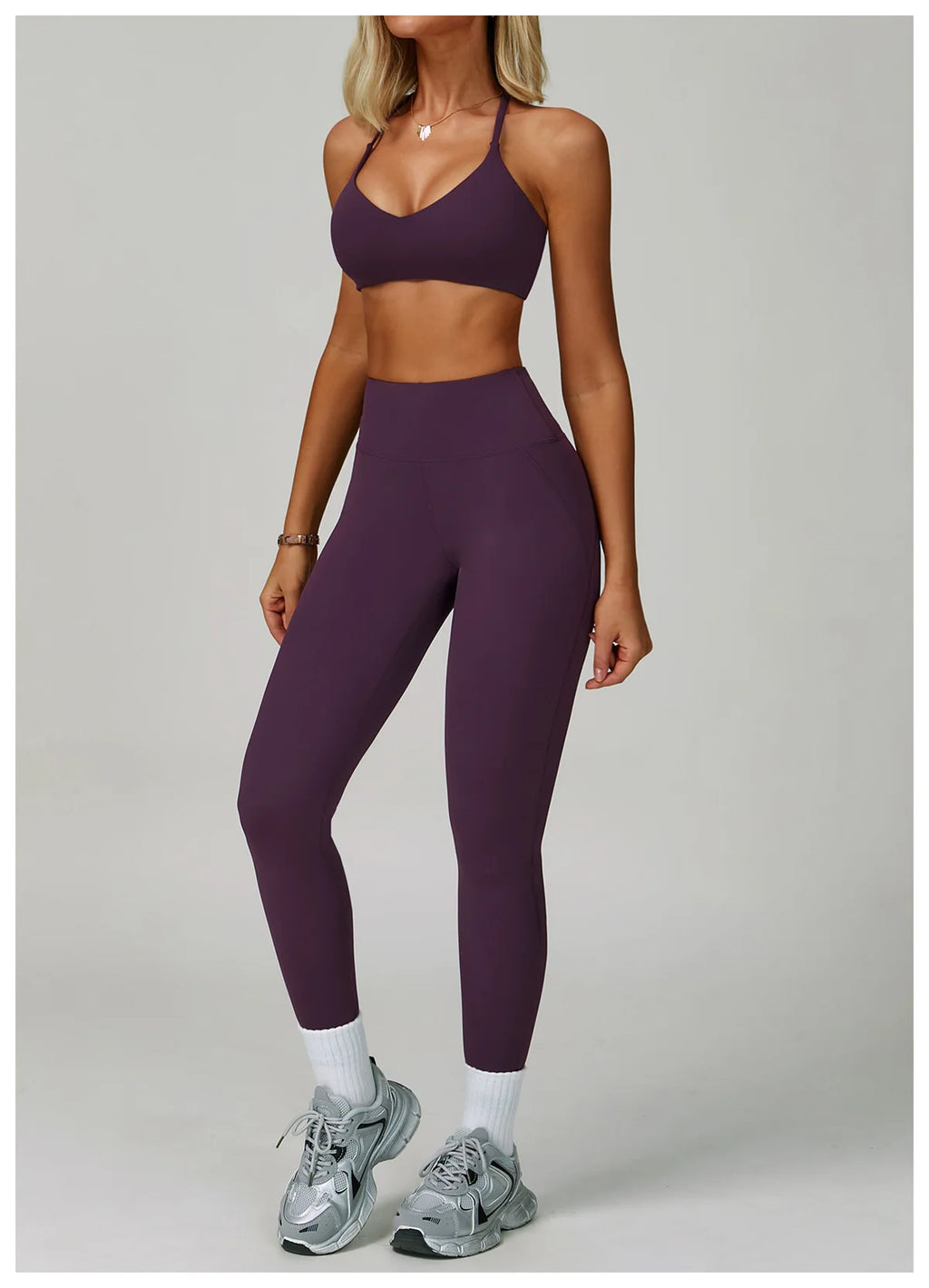 Women's Tracksuit 2 Piece Set Fitness Clothes Yoga Sets Sportswear Workout Bra High Waist Leggings Set Gym Clothing Sports Suits