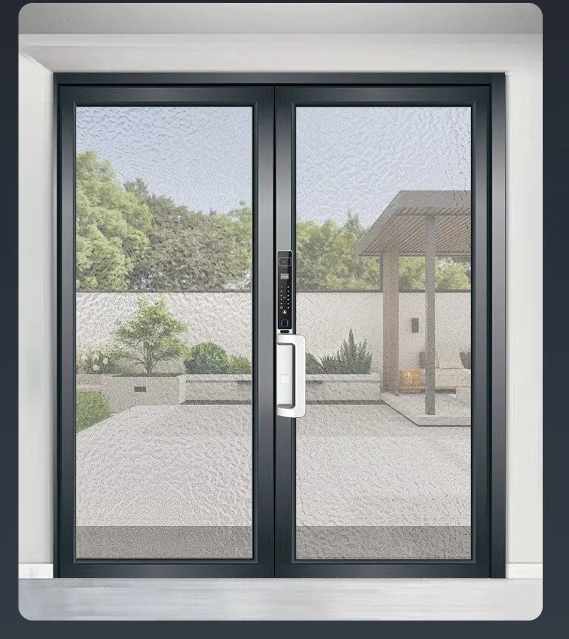 Automatic Password Fingerprint Facial Recognition Smart Lock Broken Bridge Aluminum Fingerprint Lock Sliding Door Password Lock