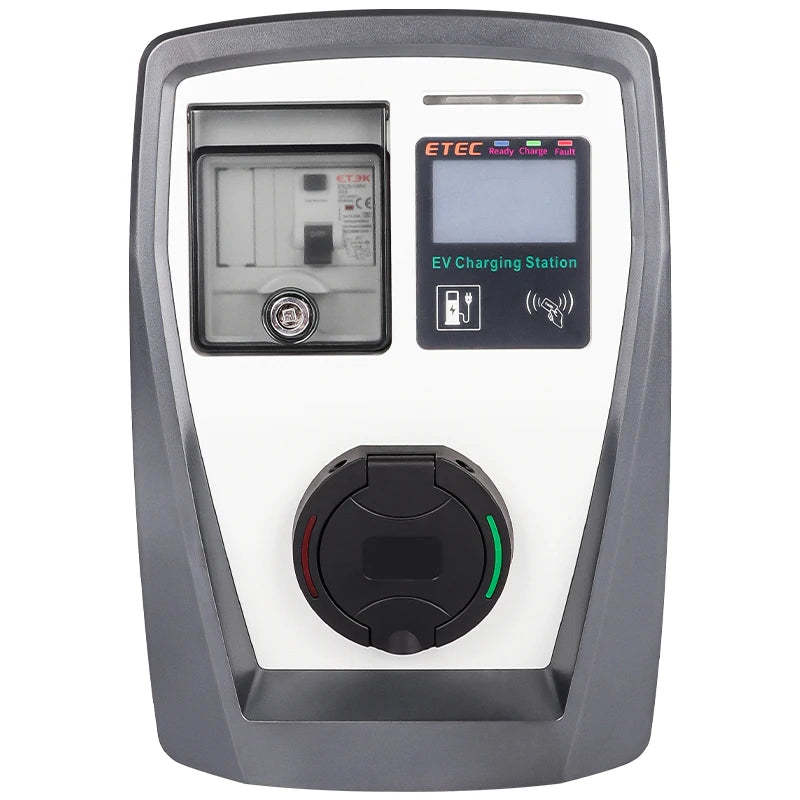 ETEC with socket Electric vehicle Type 2 plug 22kW 32A three-phase Modbus home electric vehicle charging pile EKEC1.