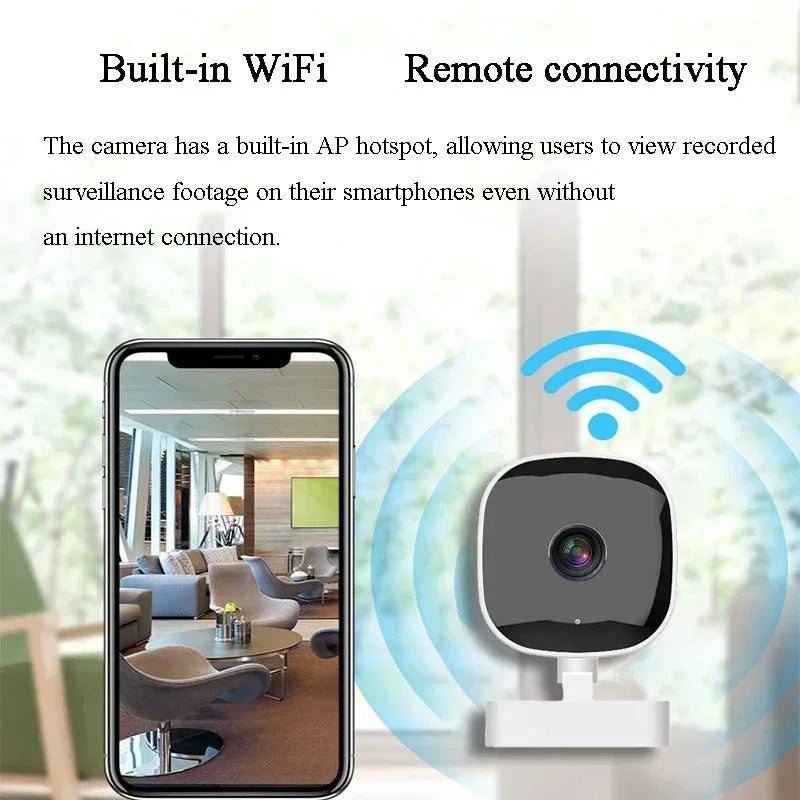 WiFi Camera Safety Monitor Mini 1080P HD Camcorders Indoors Night Version Video Intelligent Camera Security Protection 2026 New