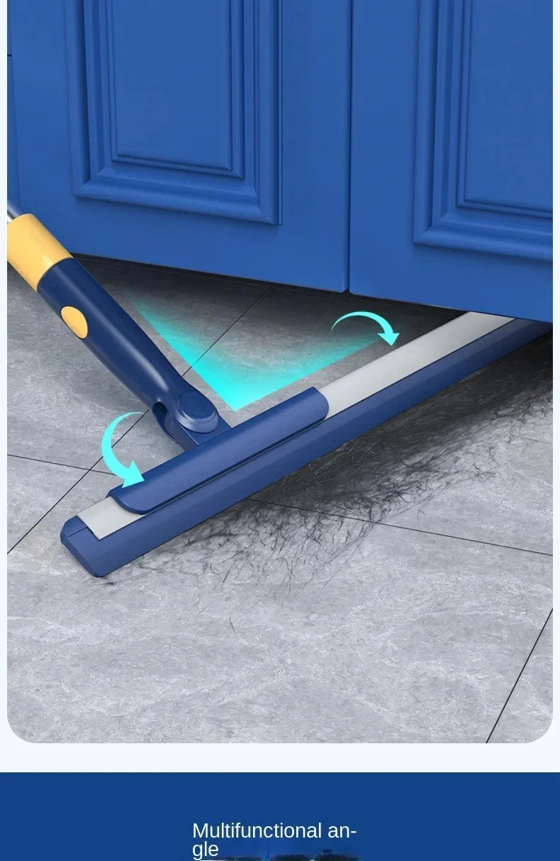 Portable Silicone Telescopic Scraper Mop Household Sweeping Floor Scraping Efficient Cleaning Toilet And Bathroom Brush