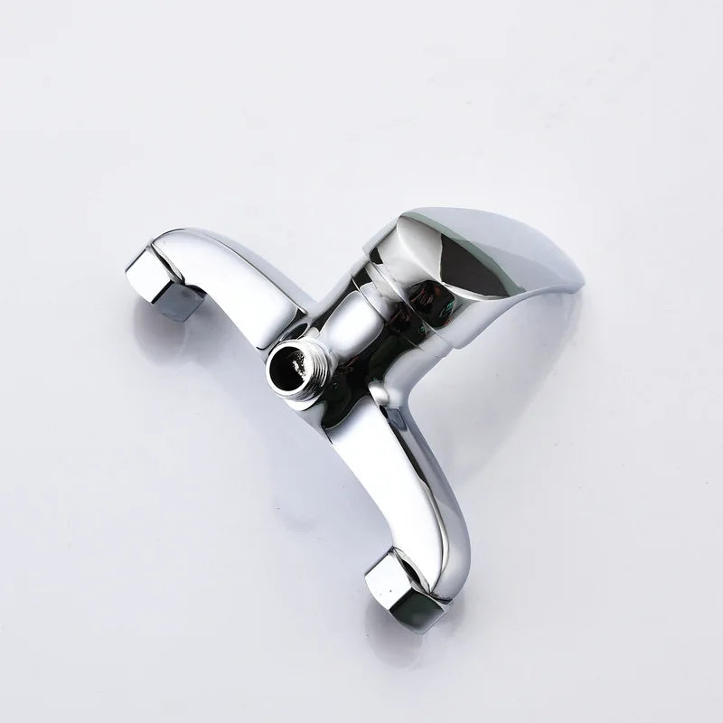 Brass Shower Faucet Mixer Valve Set with Shower Head and Hidden Switch for Bathroom Hot and Cold Water Tap  Bath