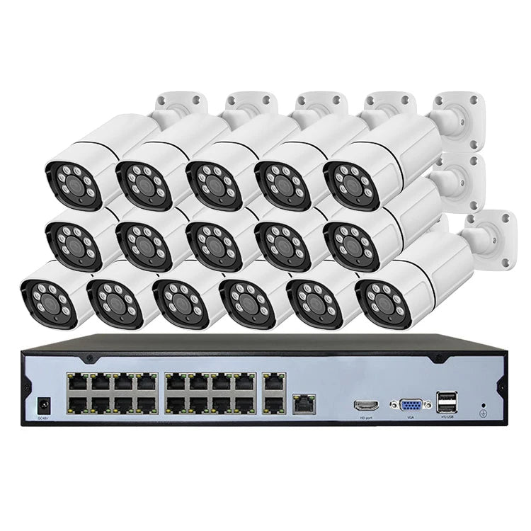 4mp 5mp 4k 8mp 8ch Security Poe Camera System Outdoor Home Poe Nvr Kit Cctv Ip Cameras Surveillance Security Camera System