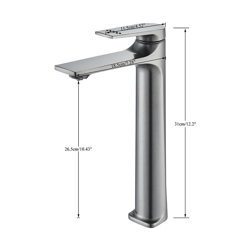Black Bathroom Sink Faucet for Two Hole Kitchen Stainless Steel Washbasin Shower Faucet Accessories Hot & Cold Water Mixer Tap