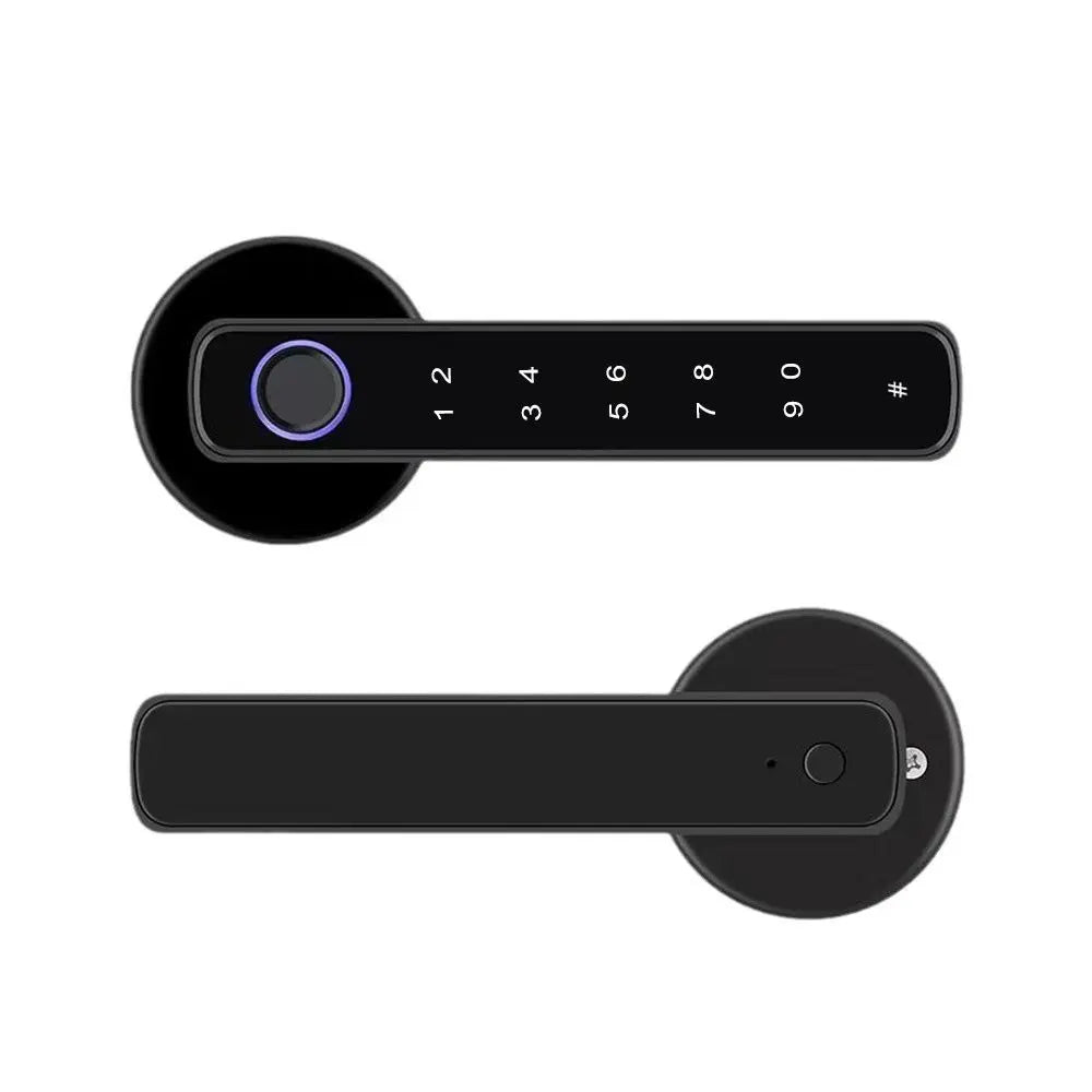 Remote Lock Smart Fingerprint Door Lock Smart Password Electronic Digital Door Handles Bluetooth WiFi Gateway