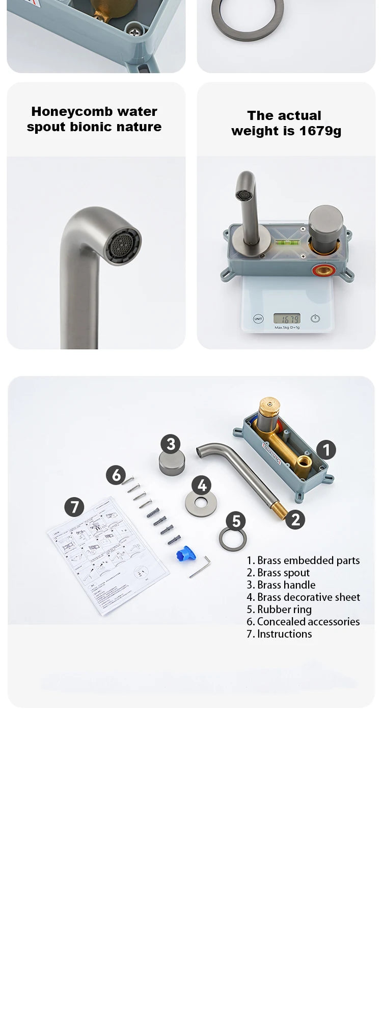 Wash Mixer Hot And Cold Water Wall Mounted Bathroom Basin Faucet Sink Tap Spout Bath Single Handle Ceramic Cartridge Crane