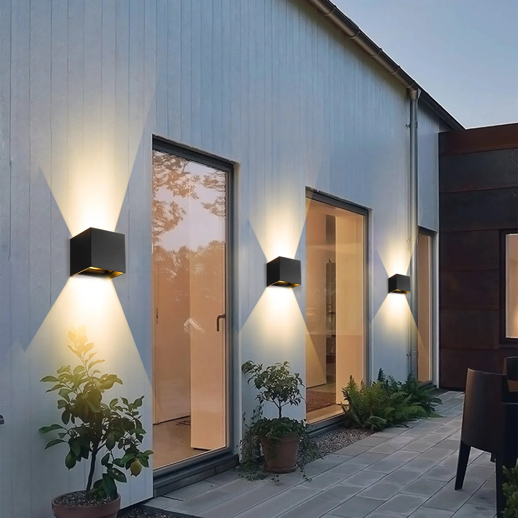LED Wall Lamps Interior Wall Light IP65 Waterproof Aluminum Indoor Outdoor Lighting Wall Lamp Outside Wall Lights Living Room